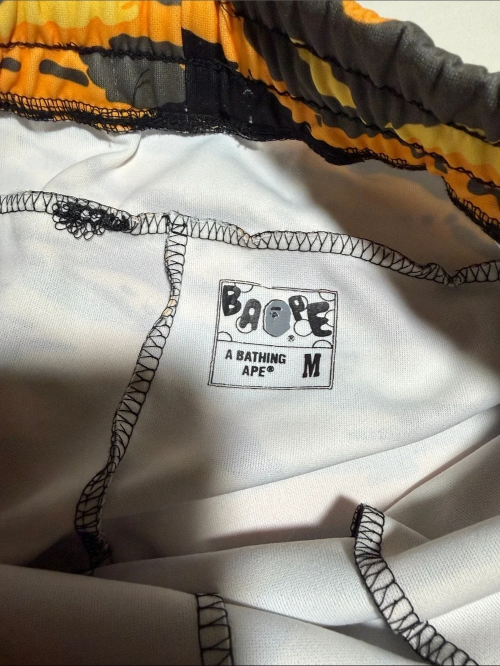 Bape? Orange and Black Tiger Stripe Zip-Up Hoodie
